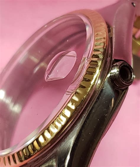 replacing rolex acrylic crystal with sapphire